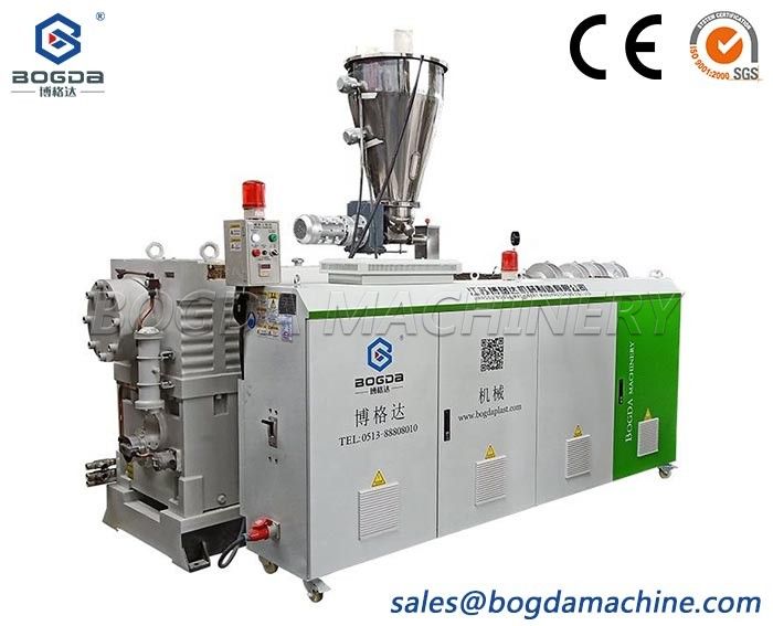 BOGDA 80/173 Conical Twin Screw Crust Foam Board Extruder Making Machine