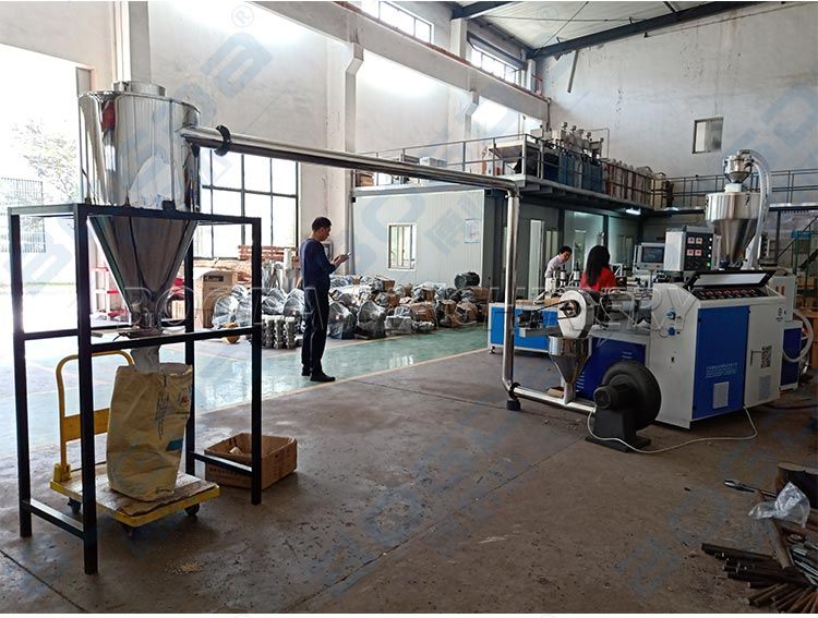 BOGDA Single Screw Plastic PVC Granules Making Machine For Recycling PVC Edge Banding