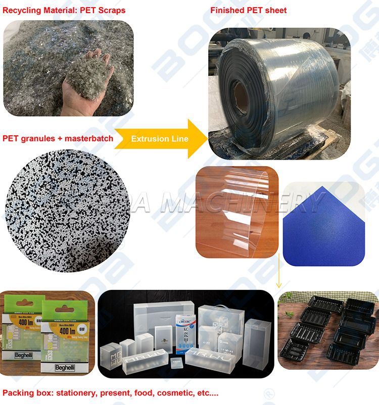 Biodegradable PLA Environmental Packaging Sheet Extrusion Equipment
