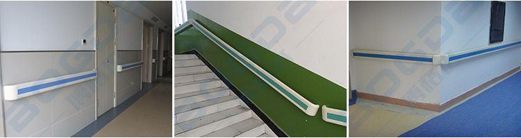 PVC Protective Armrest Hospital Corridor Handrails Profiles Extrusion Line