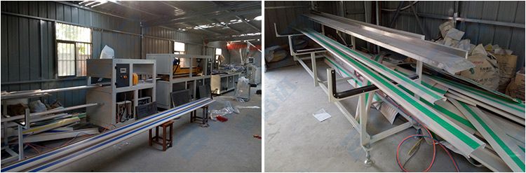 PVC Protective Armrest Hospital Corridor Handrails Profiles Extrusion Line