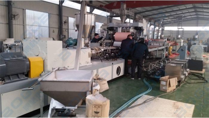 BOGDA High Output 600mm PVC Edge Banding Sheet Extruder Production Line Making Machine