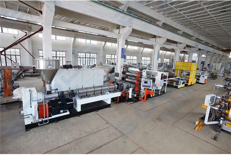 China Supplier Manufacture Single Screw PP Sheet Extrusion Machine Line