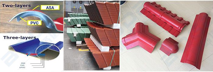 PVC roof sheet extrusion machine PVC plastic roof tile production line
