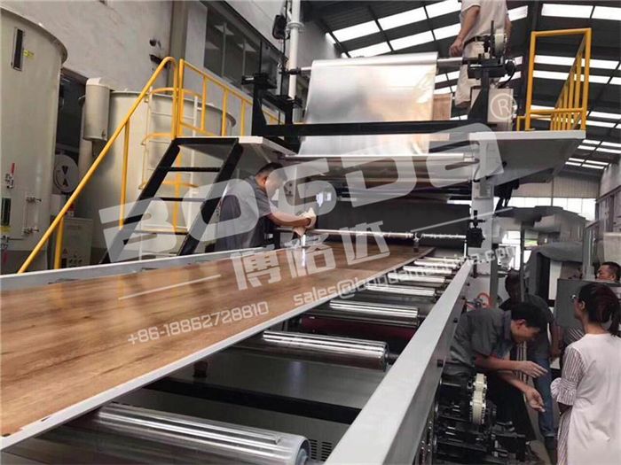 LVT/SPC /PVC stone plastic flooring making machine