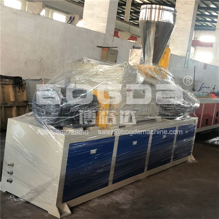 BOGDA Produced Counter rotating Conical Double Screw Extruder Extrusion Machine For PVC Skinning Foam Board