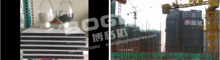 Plastic PP Hollow Construction Building Formwork Template Board Extrusion Making Machines Equipment