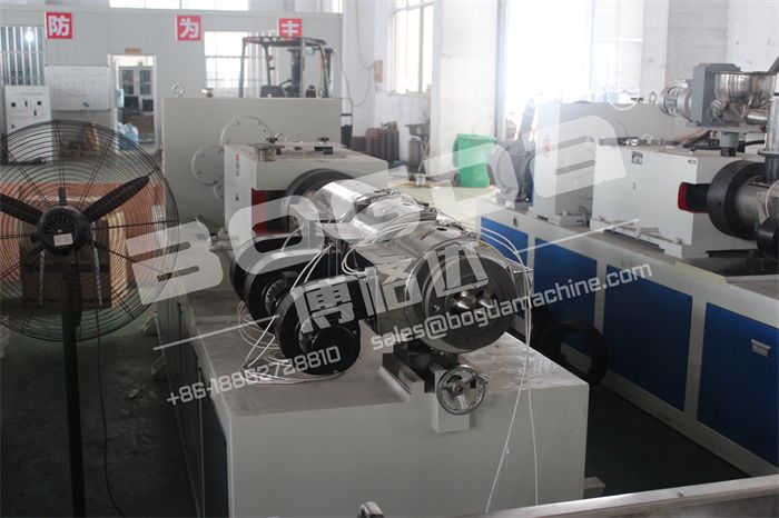 High speed PVC pipe making machine dual PVC pipe extrusion line