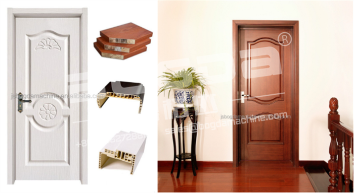 BOGDA WPC PVC Vinyl Door Jambs Wood Plastic Door Frame Profiles Extrusion Machine Production Line