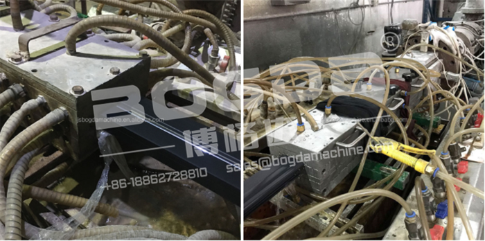 BOGDA WPC PVC Vinyl Door Jambs Wood Plastic Door Frame Profiles Extrusion Machine Production Line