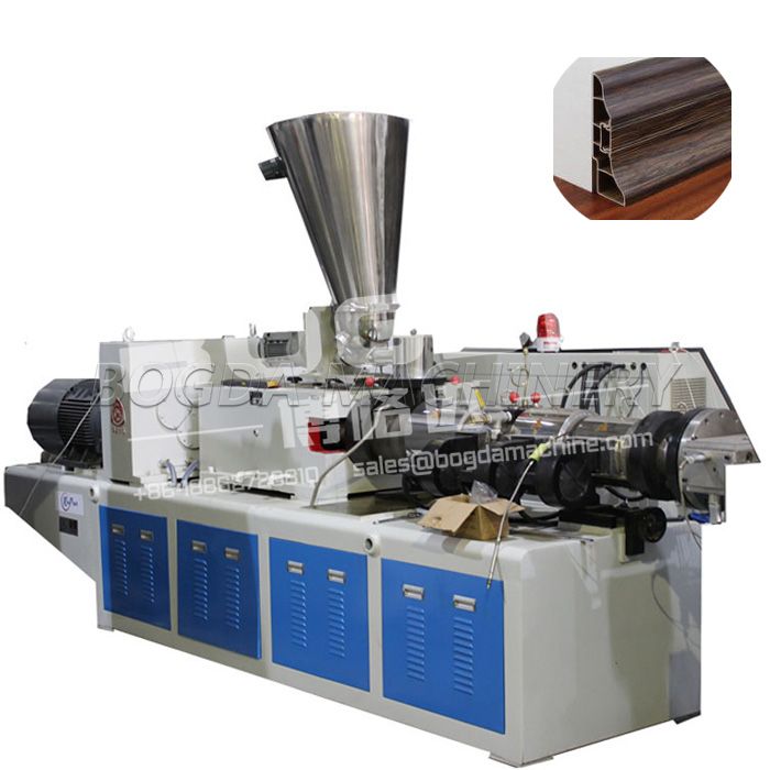 Plastic PVC Floor Baseboard Skirting Board Plinth Extrusion Production Line Making Machine