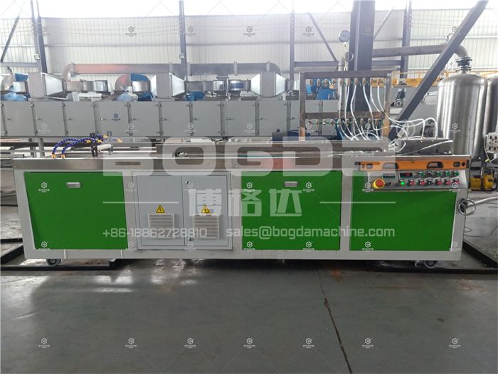 BOGDA Double Screw Extruder Type Plastic PVC Skirting Baseboard Extrusion Line Making Machine