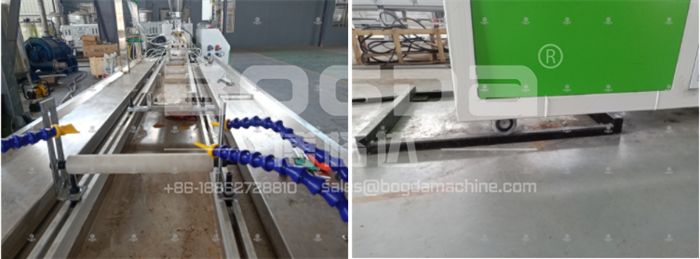 BOGDA Double Screw Extruder Type Plastic PVC Skirting Baseboard Extrusion Line Making Machine