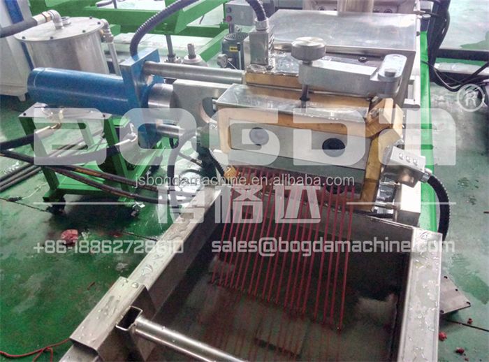 Plastic twin screw extruder water cooling bath pelletizing line