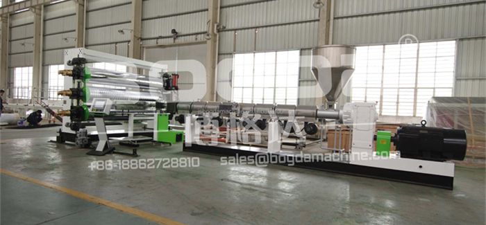 PE HDPE Geomembrane Sheet Extruder HDPE Water Stop Sheet Extruding Machine