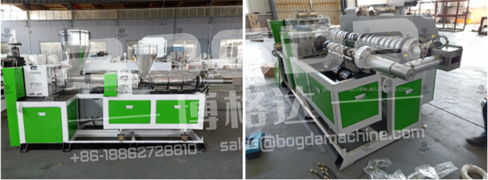 SJ-65 Plastic Polystyrene Single Screw Extrusion Extruder Machine For Decoration Profiles