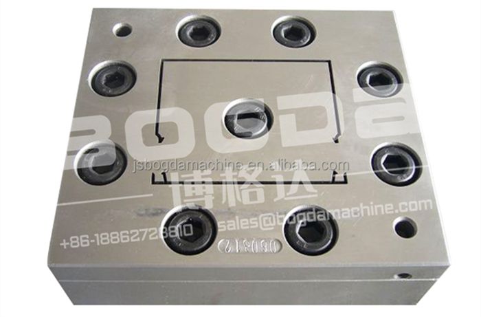 PVC Electric Cable Trunking Extrusion Tool Plastic Extrusion Mold Die With Vacuum Calibration Mold