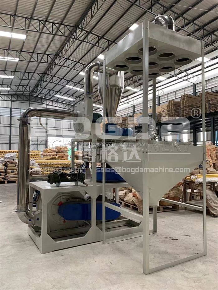 BOGDA Machinery Stable Working Waste Plastic PVC PP PE Pulverizing Machine for Powder