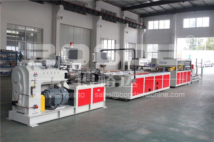 BOGDA PVC WPC Fluted Wall Panel Extrusion Making Machine Line