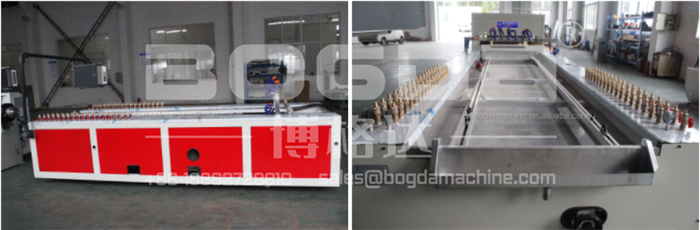 BOGDA PVC WPC Fluted Wall Panel Extrusion Making Machine Line