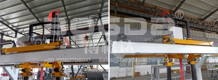 Parallel Conveyor System Fully Automatic PVC Sheet Board Palletizing Stacker Palletizer Machine For Packaging Line