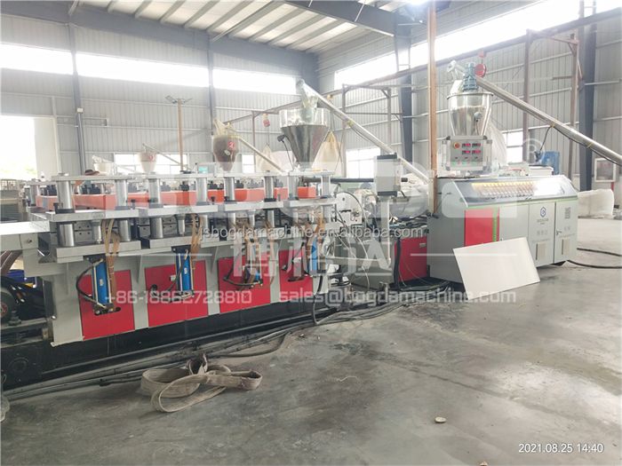 PVC WPC Celuka Foamed Board T-die Mould Co-extrusion Skinning Foamed Board Calibration Machine