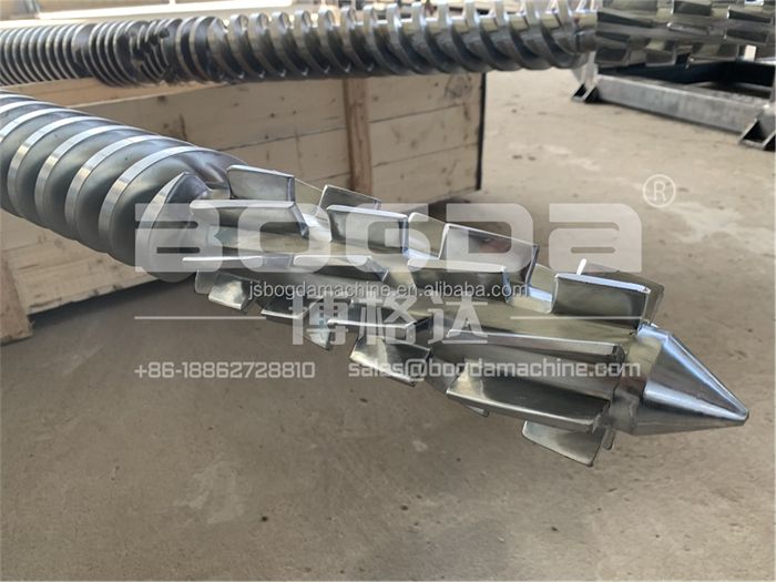 Double Alloy Treatment Conical Double Screw Barrel For Plastic Sheet And Plate Extruder