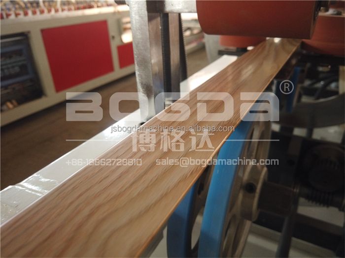 BOGDA Plastic Profiles PVC Foamed Skirting Board Extrusion Line Production Machine Manufacturing Factory