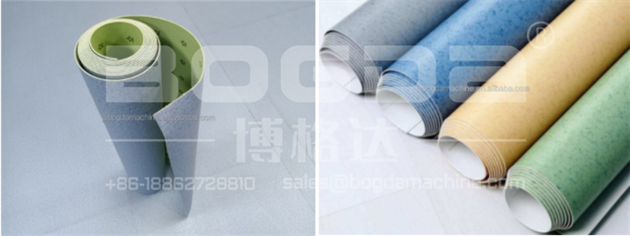 Hospital Soft PVC Vinyl Sheet Flooring Rolls Floor Covering Production Line
