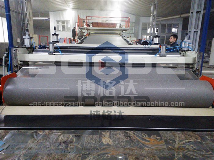 Hospital Soft PVC Vinyl Sheet Flooring Rolls Floor Covering Production Line