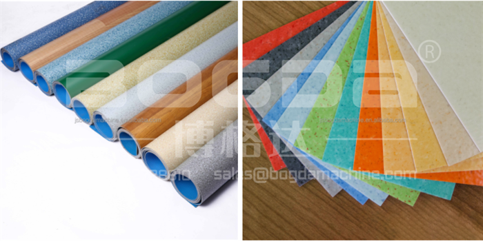 Hospital Soft PVC Vinyl Sheet Flooring Rolls Floor Covering Production Line