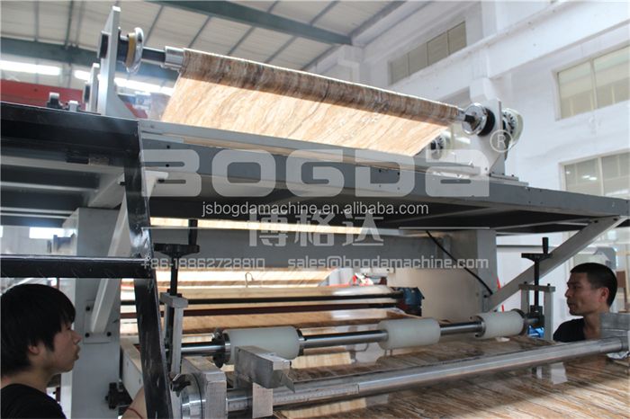 UV Coating PVC Imitating Marble Board Sheet Extrusion Machine Line For Wall Decoration