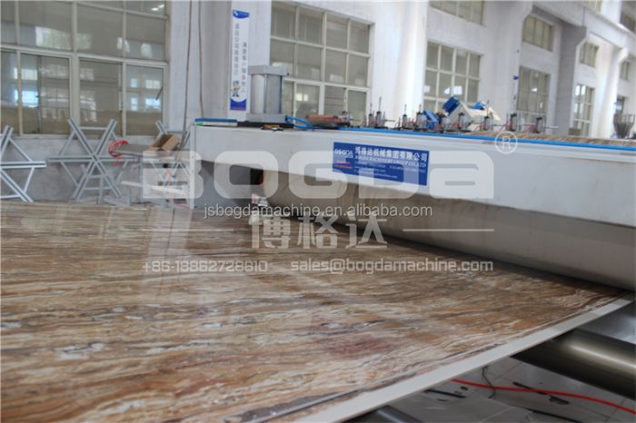 UV Coating PVC Imitating Marble Board Sheet Extrusion Machine Line For Wall Decoration