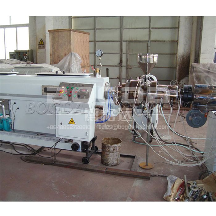 200-400mm PVC Drain Pipe Plastic Tube Moulding Production Line With PLC Control