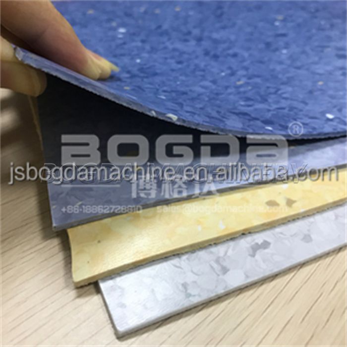 Homogeneous PVC Vinyl Flooring Sheet Extrusion Production Machine Line For School Hospital Factory Hotel Use