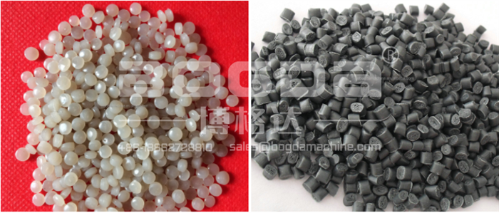 Waste Plastic Recycling Ring Cutting Die Pellet Extruder Machine For PP Granules