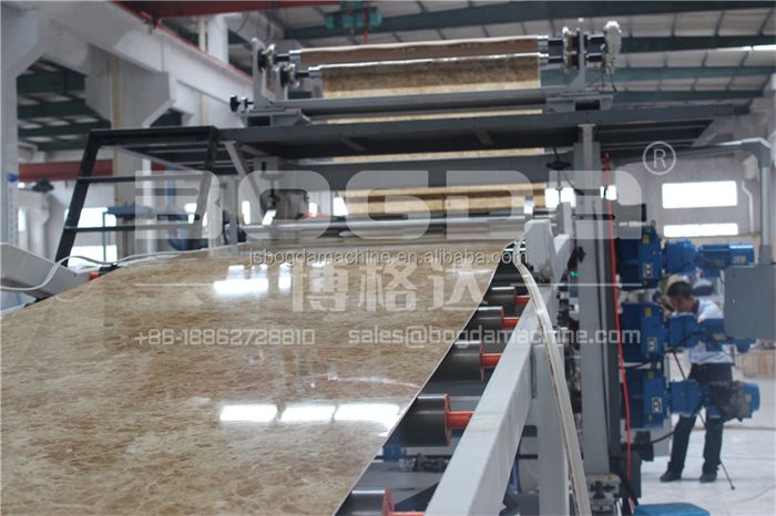 UV PVC Interior Decorative Marble Sheet Wall Panel Extrusion Line Production Making Machine