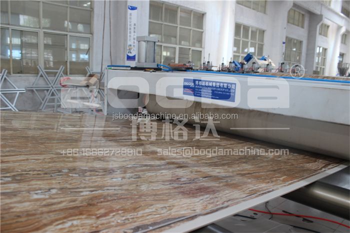 UV PVC Interior Decorative Marble Sheet Wall Panel Extrusion Line Production Making Machine