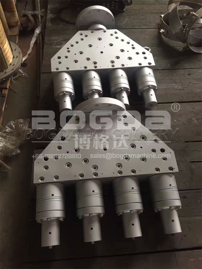 BOGDA High Output Four Cavities PVC Pipe Extrusion Die Head Mould