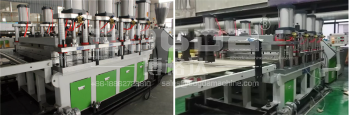 4 Stage Guide Rod Calibration Die Extrusion T-die Mould PVC Foam Board Calibrator Machine For Production Line