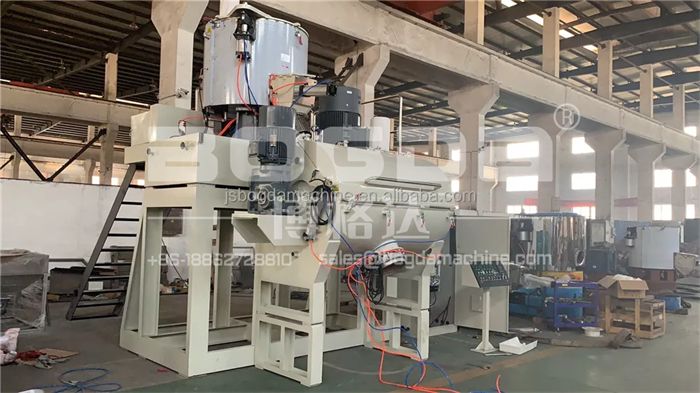 BOGDA 800/2500L High Speed Plastic Raw Material Heating Mixer Horizontal Cooling Mixing Machine