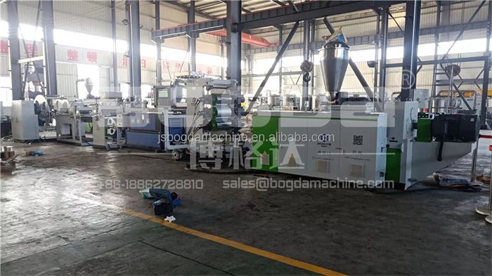 BOGDA Industry Machinery Plastic Edge Banding Tape Extruder Line Manufacturing Machine For PVC Sheets