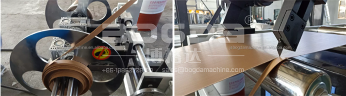 BOGDA Industry Machinery Plastic Edge Banding Tape Extruder Line Manufacturing Machine For PVC Sheets