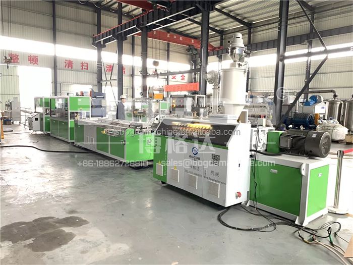 4 Cavities SJ65 Single Screw Extruder PP PE PVC Plastic Angle Corner Bead Protective Profiles Production Line