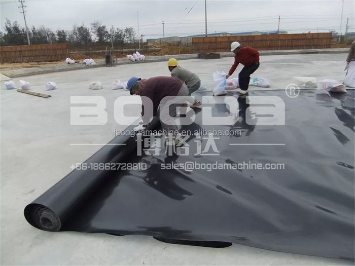 BOGDA PE Polyethylene Waterproof Geomembrane Roll Extrusion Production Line Extruder Machine For Geosynthetic