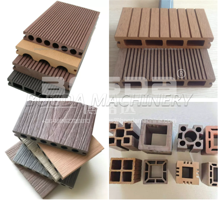 BOGDA WPC Lumber Decking Profile Extruder Make Machine