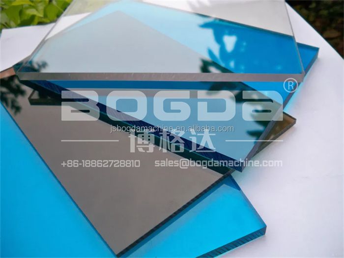 BOGDA Acrylic PC PMMA Sheet Board Extrusion Line For Public Facilities Decoration