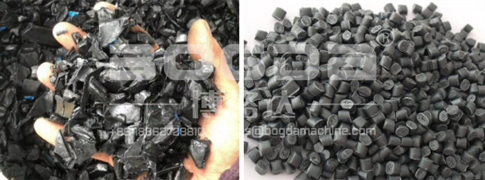 BOGDA HDPE Plastic Raw Material Granules Pelletizing Making Machine For Plastic Economic