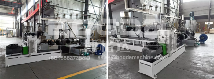 BOGDA HDPE Plastic Raw Material Granules Pelletizing Making Machine For Plastic Economic