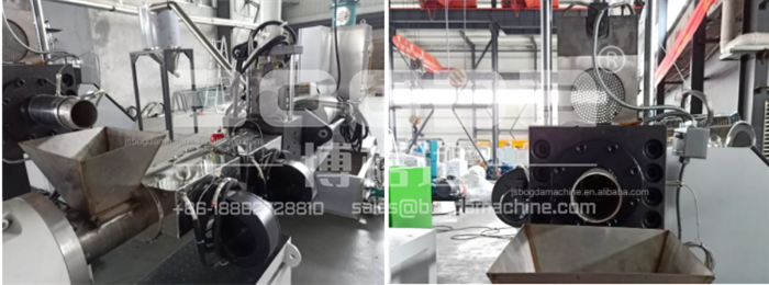 BOGDA HDPE Plastic Raw Material Granules Pelletizing Making Machine For Plastic Economic